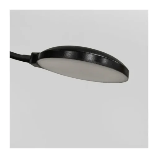 Lámpara de pie Vinet con lector LED 30+6w 3CCT 3000lm acabado negro estilo moderno con mando a distancia 25cm Ø