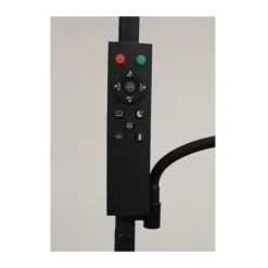 Lámpara de pie Vinet con lector LED 30+6w 3CCT 3000lm acabado negro estilo moderno con mando a distancia 25cm Ø