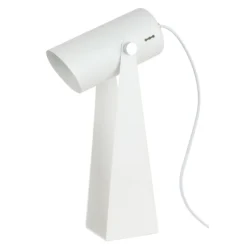 Lámpara de sobremesa Nesta blanco 1 luz 1XE27 cabezal orientable estilo moderno