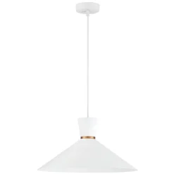 Lámpara de techo colgante Circus XL 1xE27 acabado metal blanco estilo moderno 39.5cm Ø