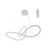 Lámpara de techo colgante Dunia LED integrado 53w 3CCT acabado blanco estilo moderno mando a distancia incluido