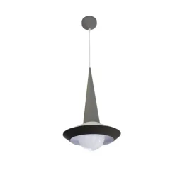 Lámpara de techo colgante Yon 1xE27 acabado gris estilo moderno 26cm Ø