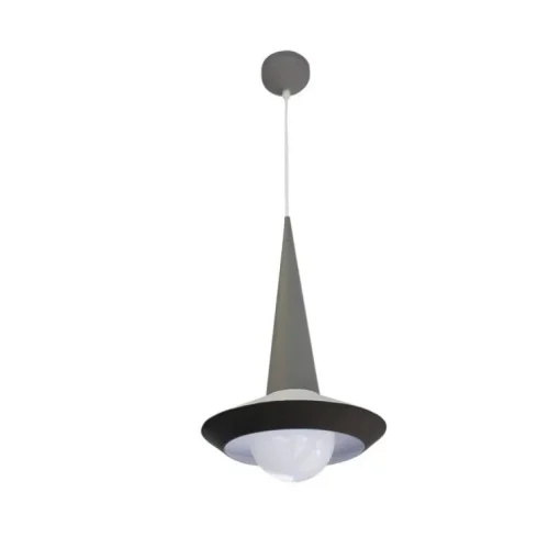 Lámpara de techo colgante Yon 1xE27 acabado gris estilo moderno 26cm Ø