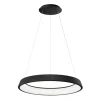 Lámpara de techo colgante Estocolmo LED integrado 36w 4000k acabado metal negro estilo moderno 60cm Ø