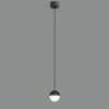 Lámpara de techo colgante Custo 1 luz LED integrado 5w tonalidad 3000k acabado negro estilo moderno 9.4cm Ø