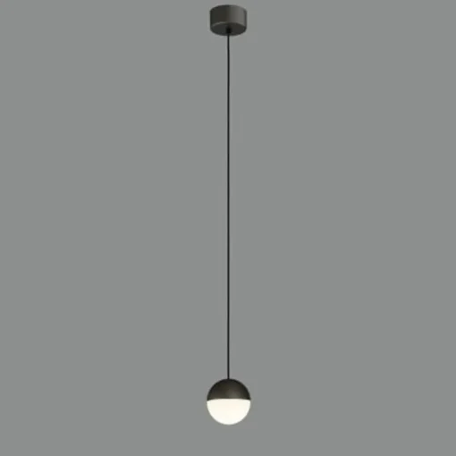 Lámpara de techo colgante Custo 1 luz LED integrado 5w tonalidad 3000k acabado negro estilo moderno 9.4cm Ø