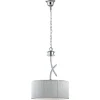 Lámpara de techo colgante Silk 1xE27 acabado metal cromo pantalla hilo plata estilo clásico 38cm Ø
