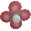 Lámpara de techo colgante Flor Plana 1xE27 acabado madera rosa estilo infantil 50cm Ø