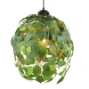 Lámpara de techo colgante Leavy Verde 1XE27 38cm Ø