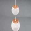 Lámpara de techo colgante Bidar Blanco 1XE27 15cm Ø