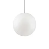 Lámpara de techo colgante Sole 1xE27 acabado PVC blanco estilo moderno IP44 uso en exterior 40cm Ø