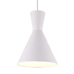 Lámpara de techo colgante Enzo Blanco 1XE27 20cm Ø