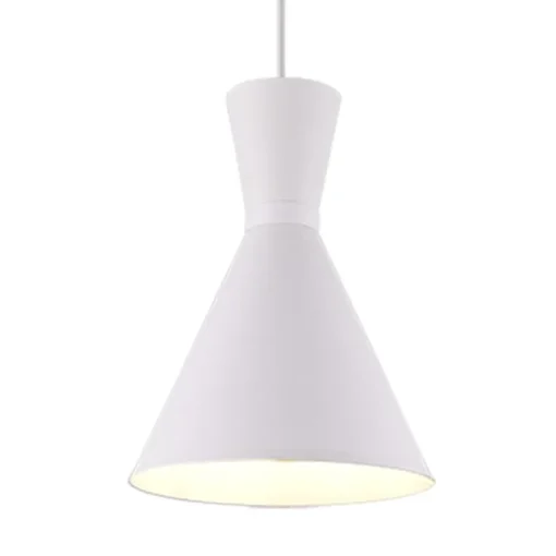 Lámpara de techo colgante Enzo Blanco 1XE27 20cm Ø