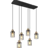 Lámpara de techo colgante Lineal 6L Reid 3XE27
