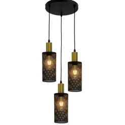 Lámpara de techo colgante Tepla 3L Redonda 3XE27 30CM Ø