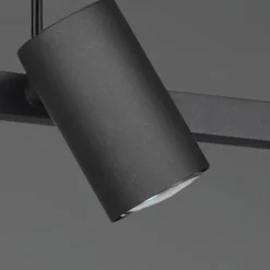 Lámpara de techo colgante Marley 4 luces 4xGU10 acabado metal negro estilo moderno