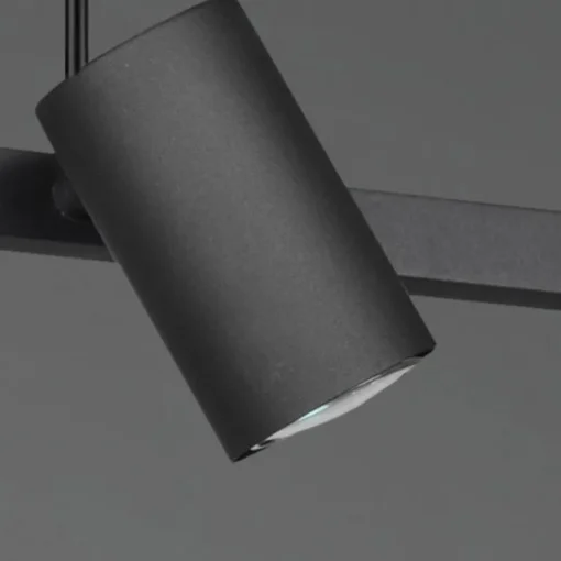 Lámpara de techo colgante Marley 4 luces 4xGU10 acabado metal negro estilo moderno