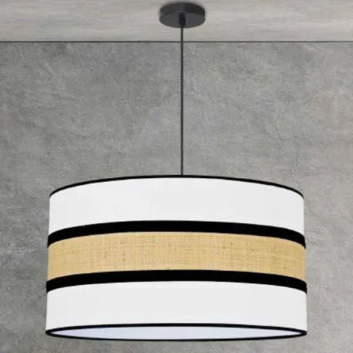 Lámpara de techo colgante Dibu 40 1xE27 acabado Urano-Caña estilo moderno 40cm Ø