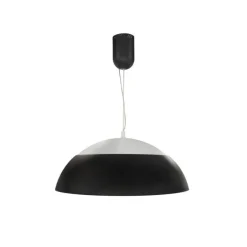 Lámpara de techo colgante Mirta LED integrado 60w tonalidad 3000k acabado aluminio negro estilo moderno 65cm Ø