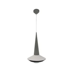 Lámpara de techo colgante Yon 1xE27 acabado gris estilo moderno 26cm Ø