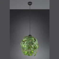 Lámpara de techo colgante Leavy Verde 1XE27 38cm Ø