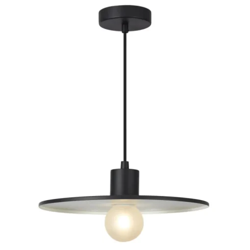 Lámpara de techo colgante Yidda Negro 1XE27 IP44
