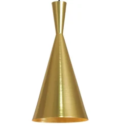 Lámpara de techo colgante Thot 1 luz 1XE27 acabado dorado cepillado estilo moderno19cm Ø