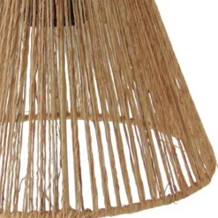 Lámpara de techo colgante Male 1xE27 acabado cuerda yute natural estilo rústico 20cm Ø