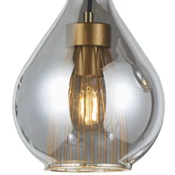 Lámpara de techo colgante Plazen lineal 3 luces 3XE27 acabado negro estilo moderno 88cm largo