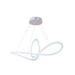 Lámpara de techo colgante Dunia LED integrado 53w 3CCT acabado blanco estilo moderno mando a distancia incluido