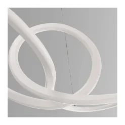 Lámpara de techo colgante Dunia LED integrado 53w 3CCT acabado blanco estilo moderno mando a distancia incluido