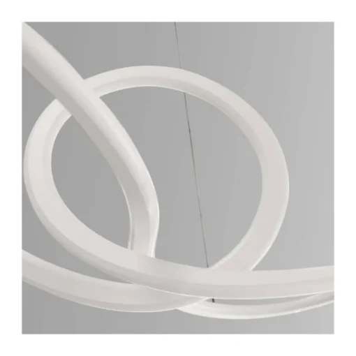 Lámpara de techo colgante Dunia LED integrado 53w 3CCT acabado blanco estilo moderno mando a distancia incluido