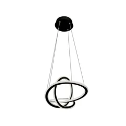 Lámpara de techo colgante Dunia LED integrado 53w 3CCT acabado negro estilo moderno mando a distancia incluido
