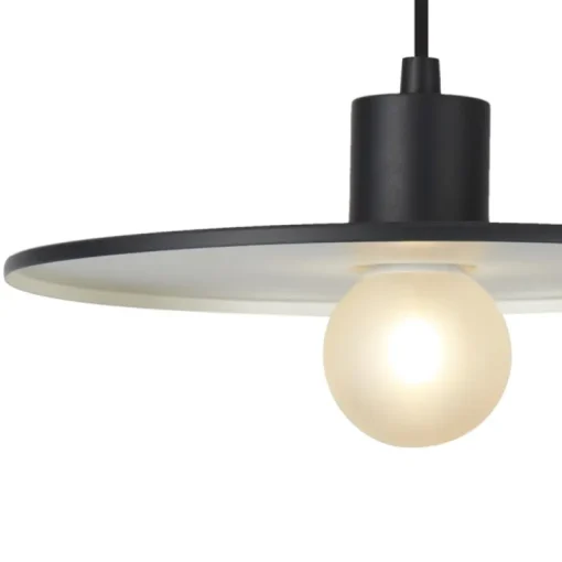 Lámpara de techo colgante Yidda Negro 1XE27 IP44