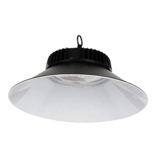 Lámpara de techo colgante solar LED integrado tonalidad 6500k acabado aluminio negro IP65 uso exterior incluye mando a distancia