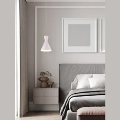 Lámpara de techo colgante Enzo Blanco 1XE27 20cm Ø