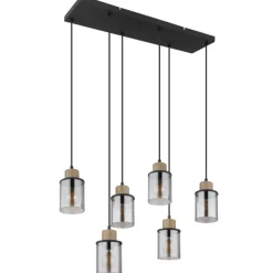 Lámpara de techo colgante Lineal 6L Reid 3XE27
