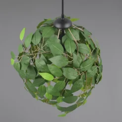 Lámpara de techo colgante Leavy Verde 1XE27 38cm Ø