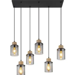 Lámpara de techo colgante Lineal 6L Reid 3XE27