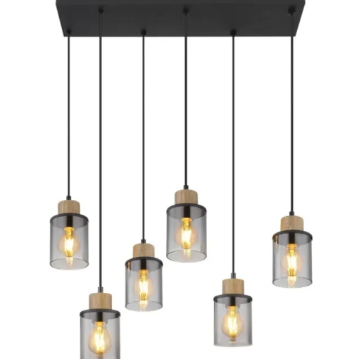 Lámpara de techo colgante Lineal 6L Reid 3XE27