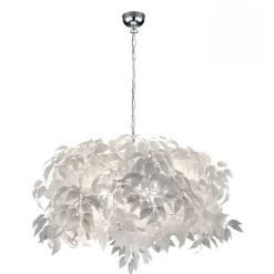 Lámpara de techo colgante Leavy 4xE14 acabado banco estilo moderno 70cm Ø