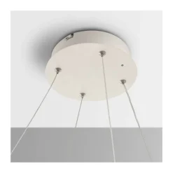 Lámpara de techo colgante Dunia LED integrado 53w 3CCT acabado blanco estilo moderno mando a distancia incluido