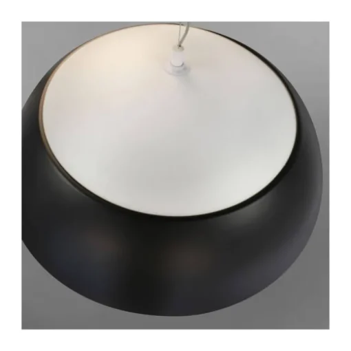 Lámpara de techo colgante Mirta LED integrado 60w tonalidad 3000k acabado aluminio negro estilo moderno 65cm Ø