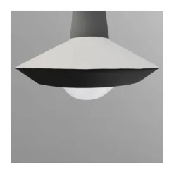 Lámpara de techo colgante Yon 1xE27 acabado gris estilo moderno 26cm Ø
