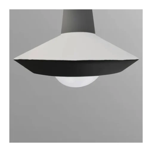 Lámpara de techo colgante Yon 1xE27 acabado gris estilo moderno 26cm Ø