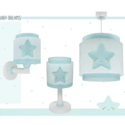 Lámpara de techo colgante Dreams Estrella Azul 1xE27 acabado azul estilo infantil 26cm Ø