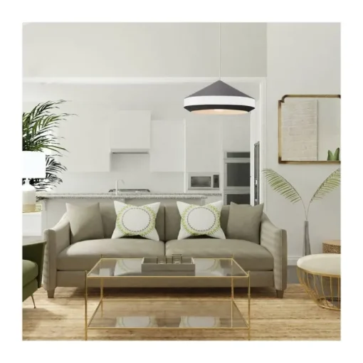 Lámpara de techo colgante Orso 35 1luz 1xE27 acabado blanco estilo moderno 35cm Ø