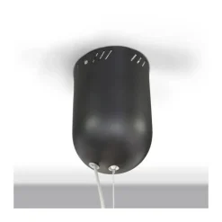 Lámpara de techo colgante Mirta LED integrado 60w tonalidad 3000k acabado aluminio negro estilo moderno 65cm Ø