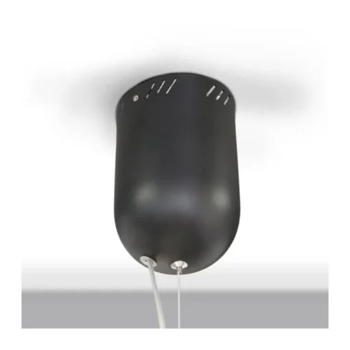 Lámpara de techo colgante Mirta LED integrado 60w tonalidad 3000k acabado aluminio negro estilo moderno 65cm Ø