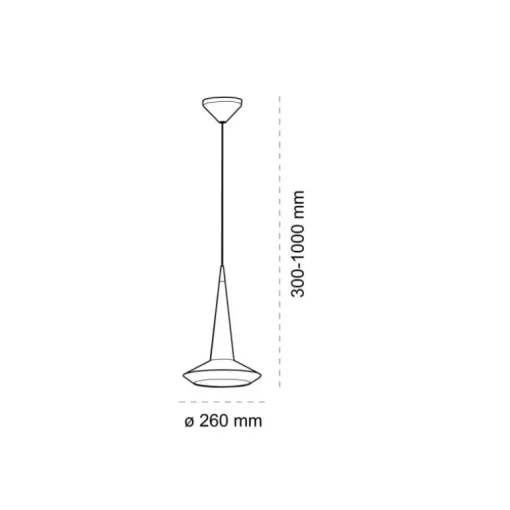Lámpara de techo colgante Yon 1xE27 acabado gris estilo moderno 26cm Ø